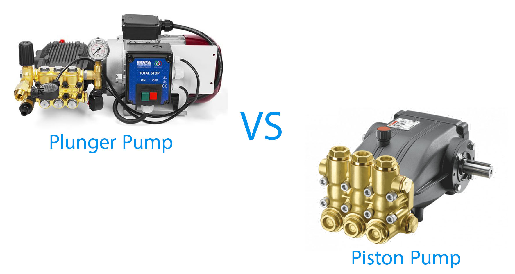 plunger pump vs piston pump for mist applications